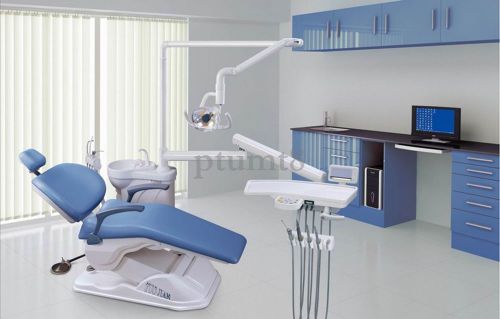 One Set Dental Unit Chair A1 Hard Leather+curing light LED.G+Ultrasonic Scaler