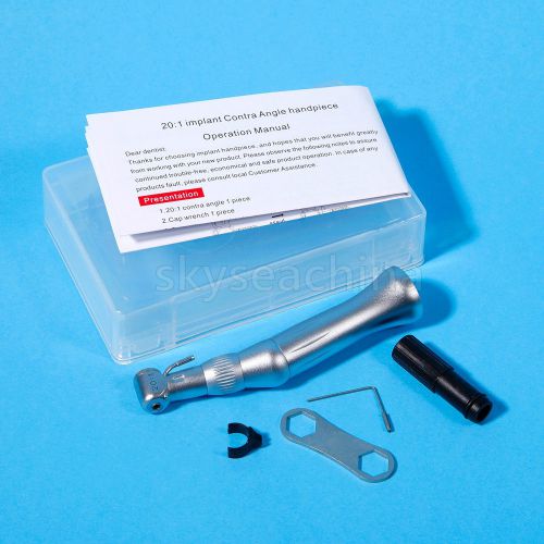Nsk ske-20 type dental implant reduction 20:1 low speed contra angle handpiece for sale