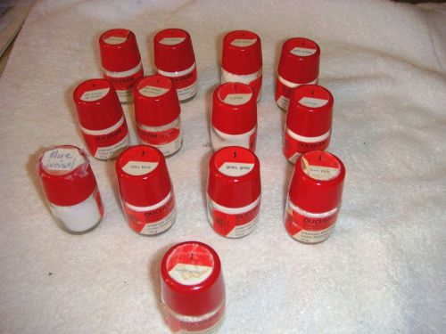 USED LOT OF DUCERA DUCERAM COLOR INTENSIVE PORCELAIN POWDER - 13 BOT 20G SIZE