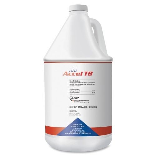 Accel TB Hydrogen Peroxide Cleaner/Disinfectant -Liquid -128fl oz -4/Carton