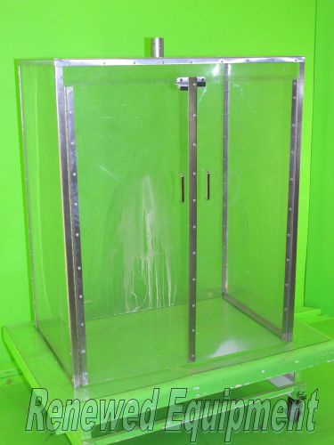 Custom Plastic Bench Top Safety Cabinet Hood L 36.75&#034; x W 22.75&#034; x H 47.5&#034; #5