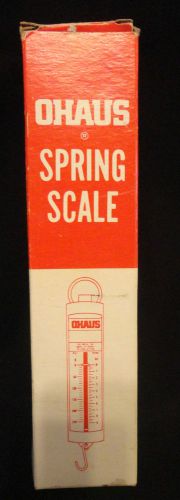 Vintage OHAUS Spring Pull Type Mechanical Scale in Original Box Model #8075-01
