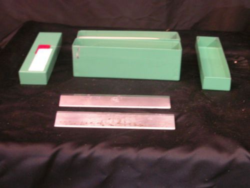 Lot of 2 Lipshaw  Microtome Knife Blade 185mm L x 31  mm H Green Box # 1