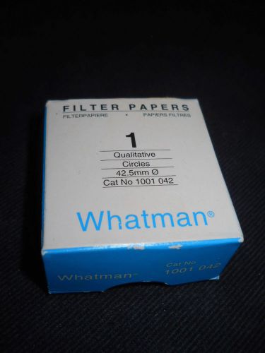 (90) Whatman 42.5mm Grade 1 Qualitative Filter Circle Papers, 11?m Pore, 1004042