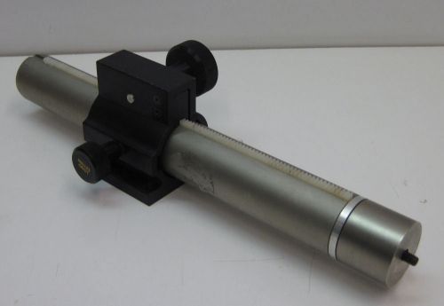 Melles griot optical rod with rack and pinion clamp for sale