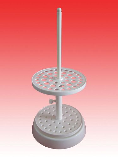 Lab 44 place PLASTICS round  polymethyl PIPETTE  Pipettor STAND  with base new