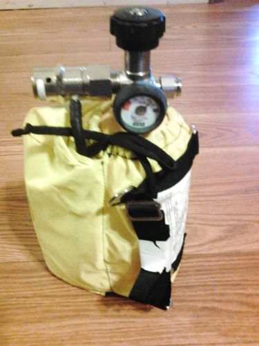 Msa transaire 5 min escape hood/respirator assembly w/ cylinder for sale