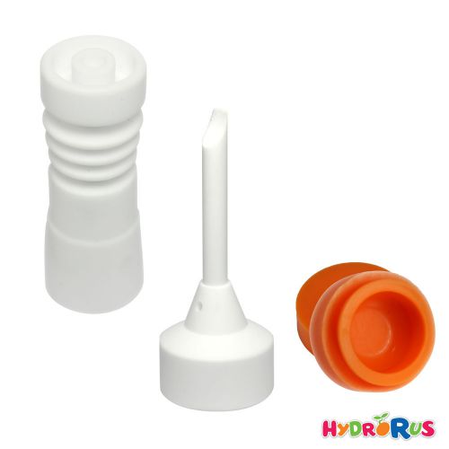 14mm 18mm 2-in-1 female ceramic nail + ceramic cap w/ 1 hole + free jar for sale