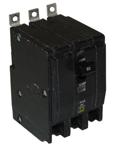 Square-d qob360 miniature circuit breaker 60a 3p 240v 3-ph bolt-on / warranty for sale