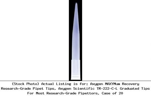 Axygen maxymum recovery research-grade pipet tips, axygen scientific tr-222-c-l for sale