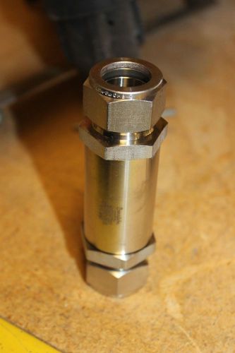 NEW Swagelok SS-12C-1/3 Poppet check valve
