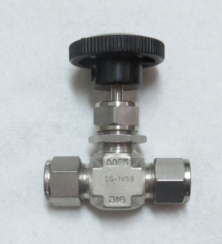 Whitey swagelok 1/2&#034; tube stainless steel needle valve ss-1vs8 for sale