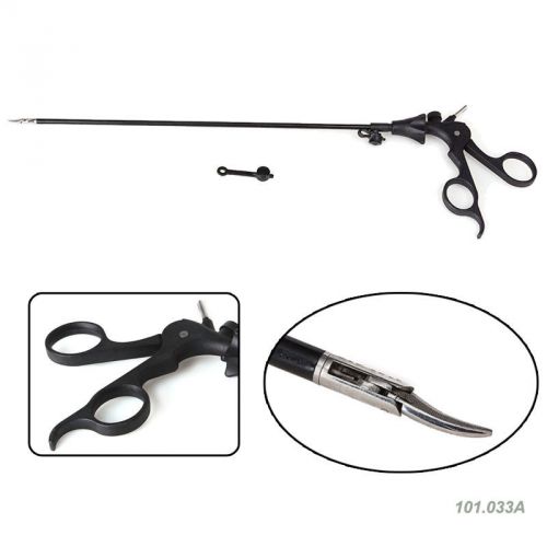 360°rotate double action curved scissors 5x330mm laparoscopic scissor laparosopy for sale