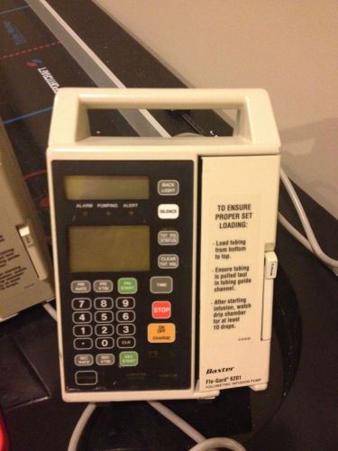 Baxter flo-gard 6201 infusion iv pump--for repair or parts for sale