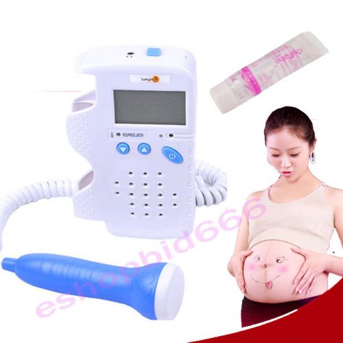 Fetal Dopper baby heart monitor + Gel with Sound for pregnant woman use CE FDA