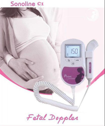 3MHZ probe,LCD Pocket Fetal Heart Doppler ,Baby Heart Beat Monitor