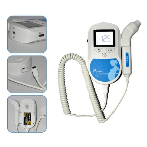 CE&amp;FDA Vascular Fetal Doppler Monitor with 8MHZ Vascular Probe+ 3MHZ Probe