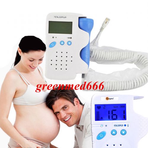 Portable Fetal Doppler 3MHz with LCD Display and 3MHz probe Easy Operate