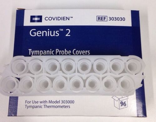 Covidien Genius 2 Tympanic Timpanic Thermometer Temperature Probe Covers Bx/ 96