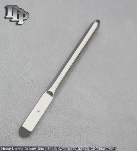 Hegar Uterine Dilators Single Ended 14 mm Surgical Gynecology DDP Instruments
