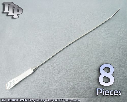 8 Pieces Of SIM UTERINE SOUNDS Gynecology Surgical DDP Instruments