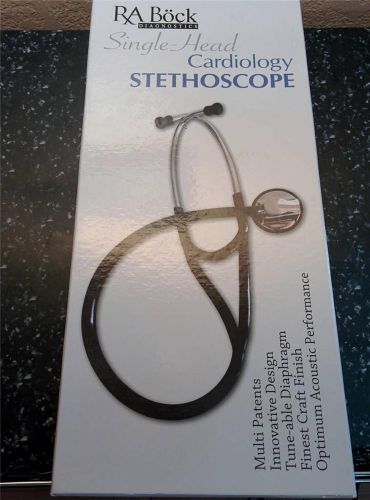 Ra Bock Single Head Cardiology Stethoscope with Pressure Sensitive Diaphragm