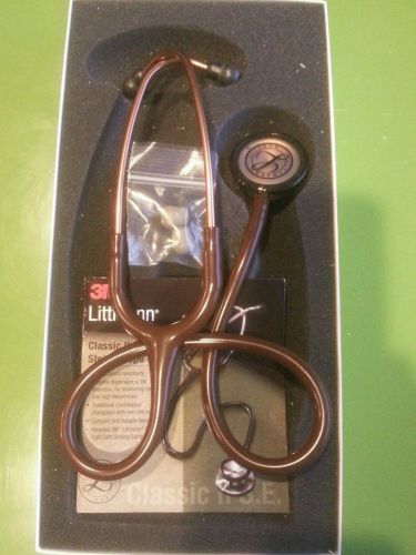 Littmann Classic II S.E. stethoscope (chocolate tube) New in Box 2820CPR 28&#034;