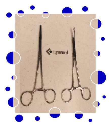 7 pc rochr pean forceps 8&#034; 4 str and 3 cvd    astm standard stainless steel for sale