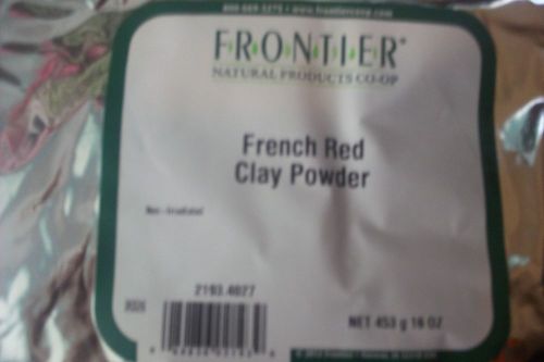 Frontier Bulk Clay French Red Powder, 1 lb. package