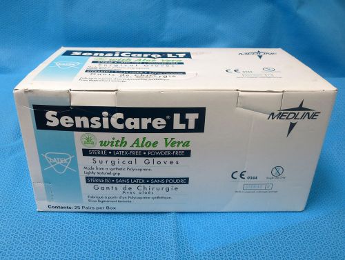Medline MSG1175 SensiCare LT Surgical Gloves Size 7 1/2 (Box of 25 Pairs)