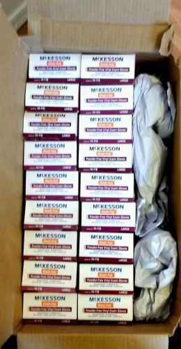 McKesson Medi-Pak Powder - free Vinyl Exam Gloves size large