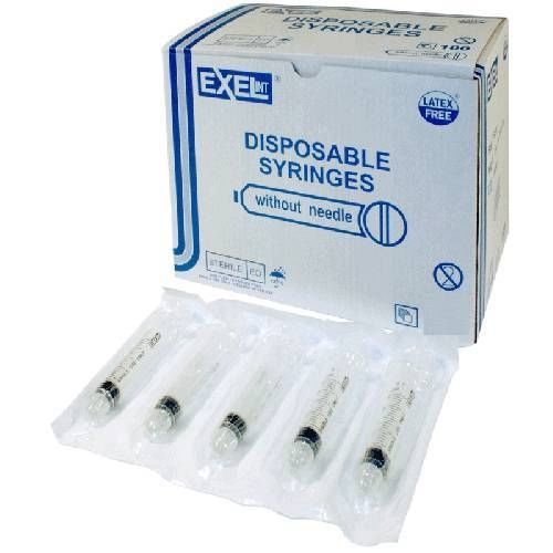 5 ml sterile syringe  luer lock only no needle 5ct for sale