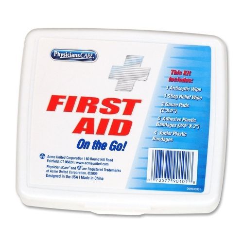 PhysiciansCare First Aid Kit On The Go - 13 x Piece(s) - Plastic Case