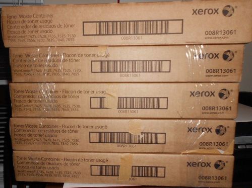 5 New Genuine Xerox 008R13061 Waste Toner Container