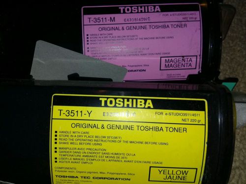 Toshiba T-3511 5 Yellow and 2 Magenta Toners