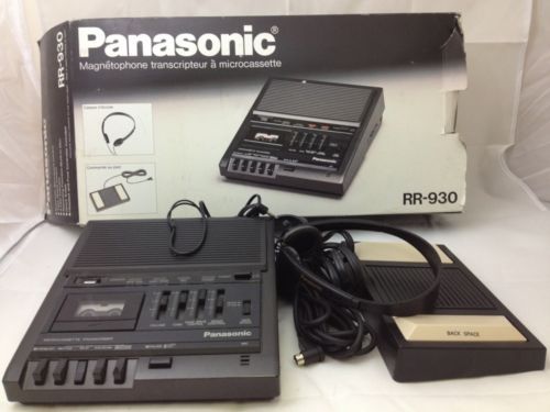 Panasonic Magnetopone Microcassette Transcriber RR-930 Dictator