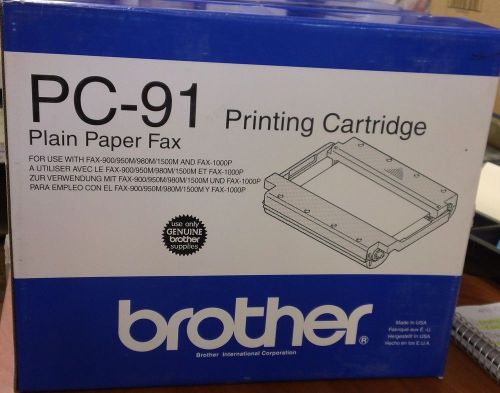 NEW GENUINE Brother PC-91 Printing Cartridge PLAIN PAPER FAX