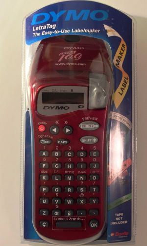 Dymo Letratag Letra Tag Handheld Thermal Label Printer - dark red by Esselte
