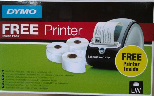 Dymo Labelwriter 450 inclusive 3 Rollen Etiketten * * * N E U * * *