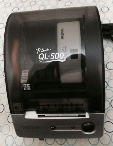 Brother P Touch QL500 Label Thermal Printer Tested Works!