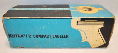 Vintage avery rotex professional label maker labeler #4025-00 3/8&#034; - 1/2&#034; labels for sale