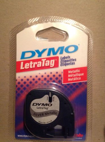 Dymo LetraTag 91338 Metallic SILVER Label Refill Tapes Letra Tag, LT-100 &amp; QX50