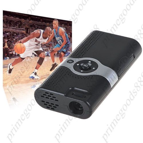 6 Lumens LED Light Source Portable LCOS Micro Projector Media Player
