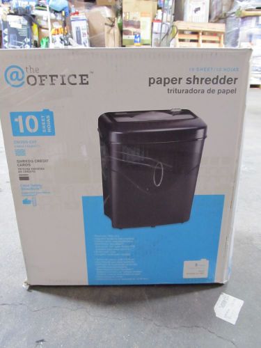 @ The Office 10 Sheet Crosscut Paper Shredder