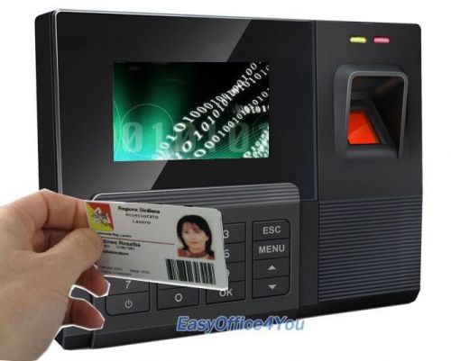 Sistema de asistencia biometrico de huellas dactilares espanol hora check in/out for sale