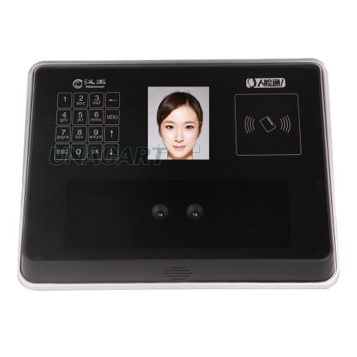 Dual Camera Facial Recognition Time Attendance RFID Card Reader Touch Screen