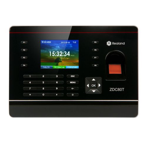 Realand zdc80t biometric fingerprint clock attendance system rfid for sale