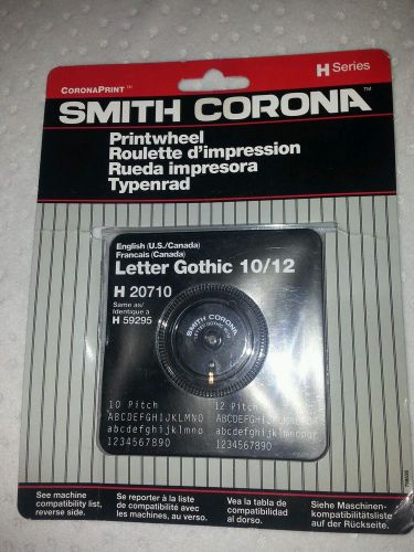 Smith corona printwheel letter Gothic 10/12 h20710