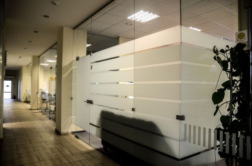 Office partitioning glass panels and doors made to measure toughened for sale