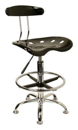 Drafting stool with chrome foot ring and base [id 3064597] for sale